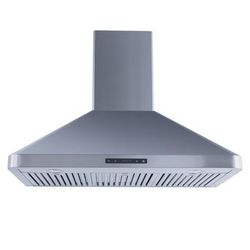PLSW 129R Wall Mount Range Hood - 550 CFM | Stainless Steel | Space-Saving Under-Cabinet Design | Elite Dream Home Series / 36 inches wide