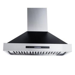 Proline King Air with Stainless Steel, White and Matte Black Finish - Dream Home Series - 550/1200 CFM, Wall-Mounted Range Hood / 30 inches wide / Stainless Steel