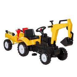 TEMU Kids Kart Children Ride On Digger Tractor Toy Car Excavator For 3 - 6 Years