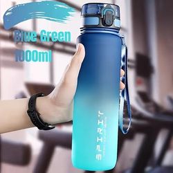 TEMU 1pc Gradient Sports Water Bottle, 21.98oz/33.81oz Portable , Bpa-free Polycarbonate, Uncharged, For Men And Women
