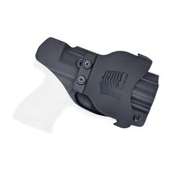Rounded OWB KYDEX Paddle Holster H&K VP9SK Left Hand Black HKH-VP9SK-BK-LH-OWBPDL