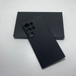 Real Carbon Fiber for Samsung Galaxy S25 Ultra Case Thin Light Fine Hole Aramid for Galaxy S25 Ultra Carbon Phone Cover