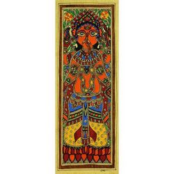 Madhubani painting, 'Happy Ganesha'