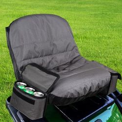 TEMU Binazon Riding Lawn Mower Seat Cover, 600d Oxford Fabric, Heat-resistance, With 2 Storage Bags, For Tractor Seat, Most Lawnmowers