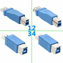 Convertisseur d'imprimante super rapide USB 3.0 type A mâle femelle vers USB 3.0 type B mâle-femelle, adaptateur micro B mâle, 1 pièce