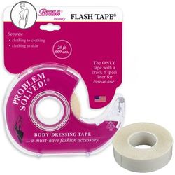Plus Size Women's Flash Tape Double Sided Tape by Brazabra in Clear
