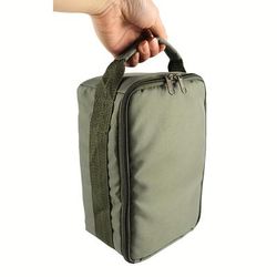 TEMU Jsfun Durable Polyester Fishing Tackle Bag - Large Capacity, Portable Outdoor Gear Organizer With Zipper Closure, Green, Ideal For Camping & Fishing Enthusiasts, Fishing Accessory