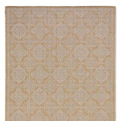Aveiro Tile Indoor/Outdoor Rug - Sand, 1'11" x 7'6" - Frontgate