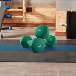TEMU Kg Set Of 2 Neoprene Dumbbells, For Workout, Fitness