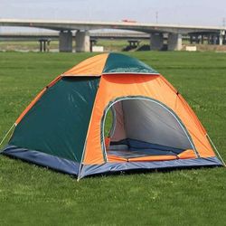 TEMU Automatic Pop Up Tent 3-4 Person Outdoor Lightweight Camping Tent Spring Up Camping Tent Beach Hiking Hunting Fishing