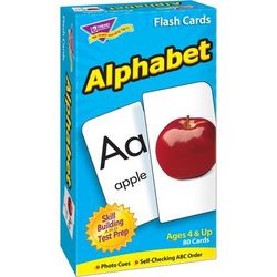 Trend Enterprises 53012 Alphabet Flash Cards, 80 Cards, Multi TEP53012