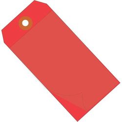 4 3/4 x 2 3/8" Red Self-Laminating Tags, Case Of 100 (G26025)
