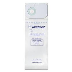 Janitized JANNFCPTW162 Vacuum Filter Bags Designed to Fit Nilfisk CarpeTwin Upright 16XP/20XP, 100/CT - Case of 100 APCJANNFCPTW162
