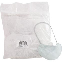 Genuine Joe 85128 Beard Cap, Spun-Bound, White - Box of 100