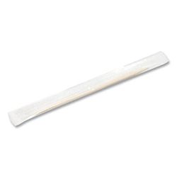Handgards® HND14020 Individually Wrapped Round Wood Toothpicks, 4", Natural, 1,000/Box, 12 Boxes/Carton - Case of 12000
