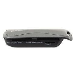 Verbatim 97709 Pocket Card Reader, USB 2.0, Black, Windows/Mac VER97709