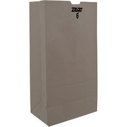 Duro Paper Bag Manufacturing, Company 81223 Paper Grocery Bags, 6 , Bleached - Bale of 500 010232