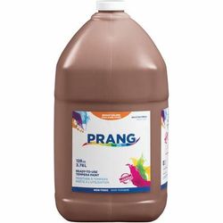 Prang Ready-to-Use Tempera Paint, Brown, 1 gal (DIX22807)