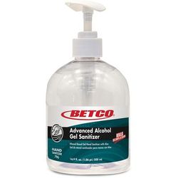 Betco 796E900 Advanced Hand Sanitizer Gel - Fresh & Light Scent - 16.9 fl oz (500 mL) - Pump Bottle Dispenser - Kill Germs - Skin, Hand - Clear - Non