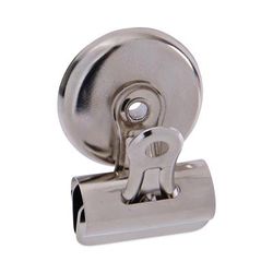 Universal Office Products 31260 Bulldog Magnetic Clips, Small, Nickel, 18/Pack - Pack of 18 UNV31260
