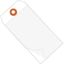 4 3/4 x 2 3/8" White Self-Laminating Tags, Case Of 100 (G26027)