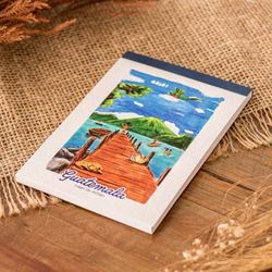 'Lake Atitlan-Themed 60-Page Paper Notepad from Guatemala'