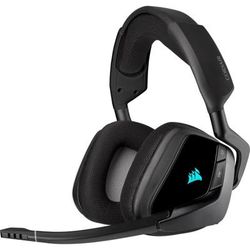 Corsair Void Rgb Elite Wireless Premium Gaming Headset With 7.1 Surround Sound - Carbon - Stereo - Wireless - 40 Ft - 32 Ohm - 20 Hz - 30 Khz - Over-The-Head - Binaural - Circumaural
