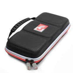Casematix Heavy Duty Hard Shell Carrying Case, 2-7/8"h X 5"w X 10-1/2"d, Red Gray