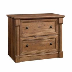 Sauder Palladia 36-13/16"w X 22"d Lateral 2-Drawer File Cabinet, Vintage Oak