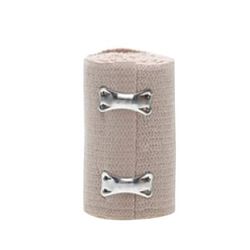 Medline Nonsterile Soft-Wrap Elastic Bandages, 3" X 5 Yd., Tan, Pack Of 50