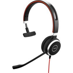 Jabra Evolve 40 Uc Headset - Mono - Usb Type C - Wired - Over-The-Head - Monaural - Supra-Aural - Noise Canceling