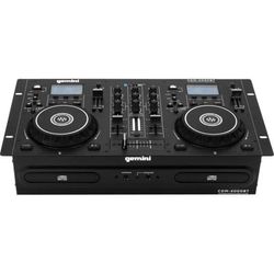 Gemini Sound Gemini Cdm-4000Bt: Dual Cd/usb Media Player With Bluetooth - Cd-R - Cd-Da Playback - 2 Disc(S) - Black