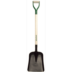 General & Special Purpose Shovel, 14.5 In L X 11.25 In W Blade, 29 In White Ash Steel D-Grip Handle