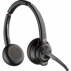 Poly Savi 8220 Uc Dect Usb-A Headset - Stereo - True Wireless - Bluetooth/dect - 450 Ft - 20 Hz - 20 Khz - On-Ear - Binaural - Open - Omni-Directional, Noise Cancelling Microphone