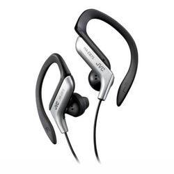 Jvc Ear-Clip Headphones For Light Sports With Bass Enhancement, Black/silver