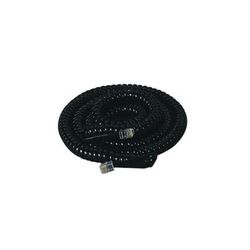 Softalk Coiled Phone Cords With Twisstop, Black