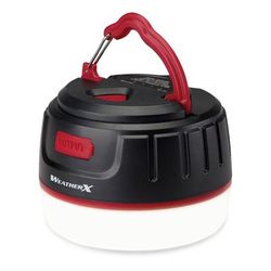 Weatherx 16-Led Rechargeable Lantern, 3-3/16", Black/red