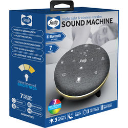 Sealy Sl-Hw-Sn-102-Gy Bluetooth Sound Speaker With Night Light, Gray