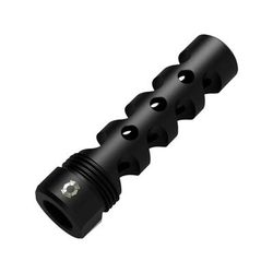 Infinite Product Solutions Gen 2 Titanium QD 4-Port Muzzle Brake 9mm Luger 1/2x36 Black PVD 4-G2-TI5-PVS-1236-CW
