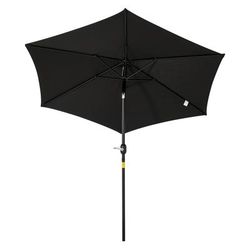 TEMU Garden Parasol Umbrella With Tilt And , Outdoor Sunshade Shelter With Aluminium Frame