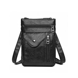 borsa a tracolla vintage in similpelle da donna - borsa a tracolla multitasche per viaggi, lavoro e tempo libero nero marrone verde