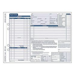 Adams Multipart Auto Repair Work Order Forms with Checklist for Routine Jobs, Three-Part Carbonless, 10.94 x 8.5, 50 Forms Total (ABFGT3810)