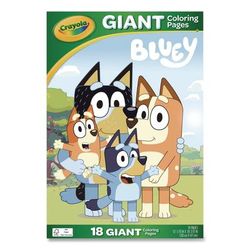 Crayola Bluey Giant Coloring Pages, (18) 12.13" x 18.88" Sheets (CYO42663)