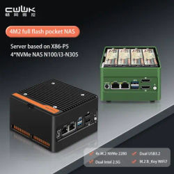 CWWK X86-P6 Pocket NAS Board PC Intel i3-N355 N150 2xi226-V 2.5G DDR5 4800MHz 4xM.2 NVMe Firewall Router Mini PC Case 2xUSB3.2