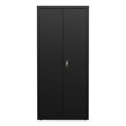 Alera Economy Assembled Storage Cabinets, 4 Shelves, 30" x 15" x 66", Black (ALEHCM6615BK)