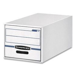 Bankers Box STOR/DRAWER Basic Space-Savings Storage Drawers, Letter Files, 14" x 25.5" x 11.5", White/Blue (FEL00721EA)