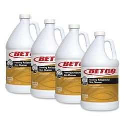 Betco Antibacterial Foaming Skin Cleanser, Fresh Scent, 1 gal Bottle, 4/Carton (BET7510400)