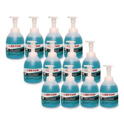 Betco UltraBlue Antibacterial Foaming Skin Cleanser, Fragrance Free, 500 mL Bottle, 12/Carton (BET759E900)