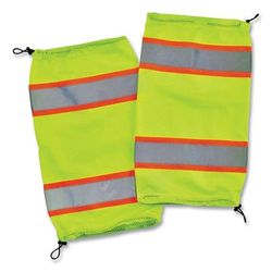 ergodyne GloWear 8009 Class E Two-Tone Mesh Leg Gaiters, One Size Fits Most, Lime (EGO29093)