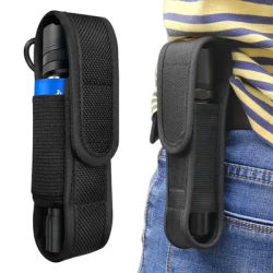 Tacticals Molle Flashlight Pouch Holster Portable Outdoor LED Torch Carry Case Flashlight Holder Bag For Hunting Camping Hiking